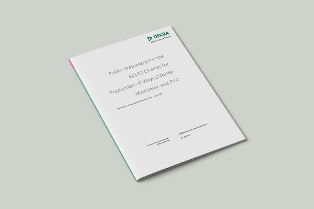DEKRA Public Statement for the ECVM Charter for the Production of Vinyl Chloride Monomer and PVC
